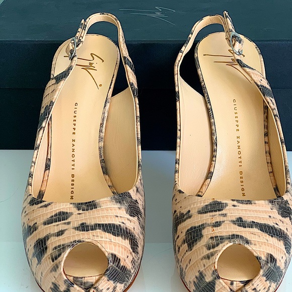 Giuseppe Zanotti Platform Slingbacks 37.5 - Picture 2 of 5